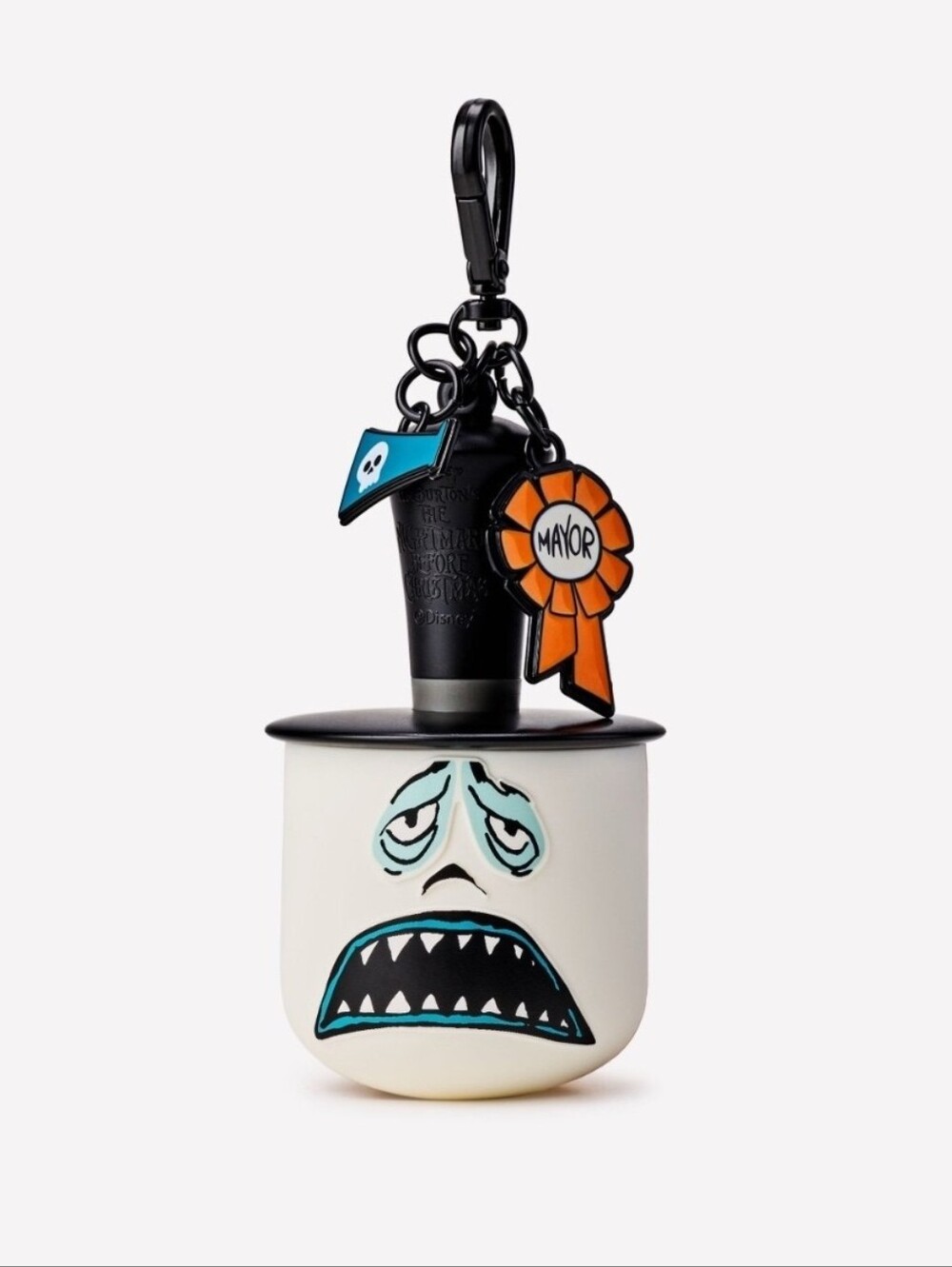 Bath and Body Work Nightmare Before Christmas Mayor Spinning Charm Keychain